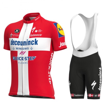 Fietskleding (Fietsshirt + Korte Koersbroek) 2021 Deceuninck–Quick–Step N007